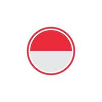 indonésien drapeau vecteur icône illustration