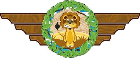 mignonne dessin animé Lion - Roi de le jungle personnage vecteur