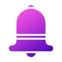 cloche icône solide pente violet rose Couleur Pâques symbole illustration. vecteur