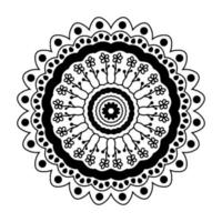 noir mandala vecteur