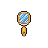 main miroir dans pixel art style vecteur