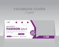 modèle de conception de couverture facebook vecteur