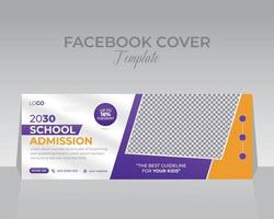 modèle de conception de couverture facebook vecteur