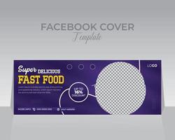 modèle de conception de couverture facebook vecteur