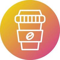 illustration de conception d'icône de vecteur de tasse de café
