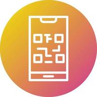 illustration de conception d'icône de vecteur de code qr