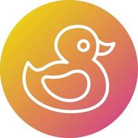 illustration de conception d'icône de vecteur de canard en caoutchouc