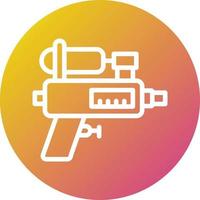 illustration de conception d'icône de vecteur de pistolet à eau
