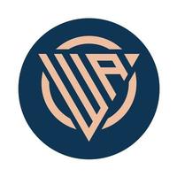 Créatif Facile initiale monogramme Washington logo conceptions. vecteur