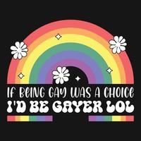 fierté gay lgbtq vecteur T-shirt conception