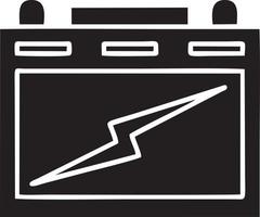 batterie énergie icône symbole vecteur image. illustration de le piles charge électrique icône conception image. eps dix