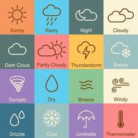 conception de contour météo vecteur