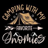 camping t chemise conception graphique, camping illustration vecteur art, Extérieur t chemise conception, camping aventure