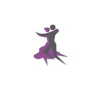 international Danse journée icône, Facile icône Danse avec élégance concept vecteur
