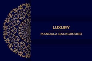 luxe mandala Contexte avec arabesque modèle ornemental Contexte. mariage carte, couverture, affiche, couverture, brochure, prospectus, bannière vecteur