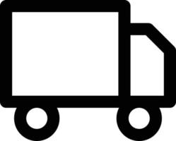 un camion icône . livraison livraison un camion contour icône dans plat style. vecteur ligne symbole.