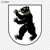 emblème de st. Gallen vecteur