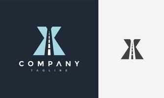 lettre X Autoroute logo vecteur