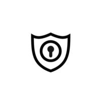 Sécurité logo La technologie entreprise, bouclier Sécurité Les données vecteur