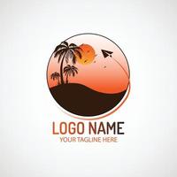 fichier vectoriel gratuit de conception de logo de voyage