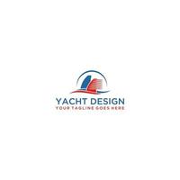 yacht logo conception vecteur .