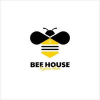 vecteur abeille maison logo conception concept illustration idée