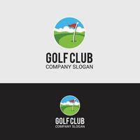 insigne de club de golf, modèle de conception de logo vectoriel