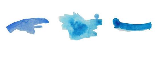 abstrait aquarelle taches de bleu. aquarelle rond taches. bleu aquarelle taches. texture aquarelle. vecteur