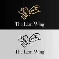 le Lion aile logo vecteur