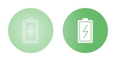 icône de vecteur de charge de la batterie