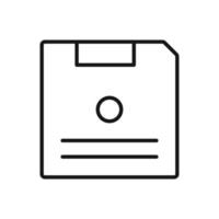 modifiable icône de enregistrer ou disquette , vecteur illustration isolé sur blanc Contexte. en utilisant pour présentation, site Internet ou mobile app