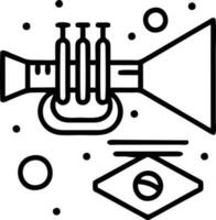 trompette instrument icône symbole conception vecteur image. illustration de musical trompette klaxon vecteur conception image. eps dix