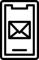 vecteur conception mobile courrier icône style