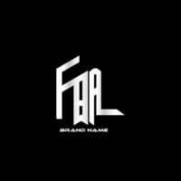 fbal monogramme logo vecteur