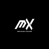 mx monogramme logo vecteur