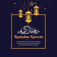 modèle de fond de voeux ramadan kareem