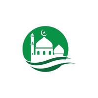 mosquée musulmane icône illustration vectorielle vecteur