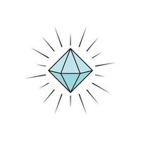 brillant gemme diamant illustration logo vecteur
