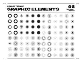 prime gros collection de abstrait objet formes vecteur