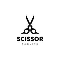 coiffeur outils les ciseaux logo, la Coupe de cheveux outils vecteur, coiffeur conception, symbole illustration icône vecteur