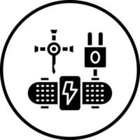 électrique planche à roulette ren vecteur icône style