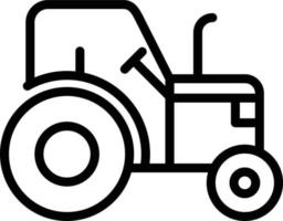 tracteur vecteur icône style