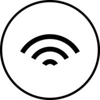 Wifi lien vecteur icône style