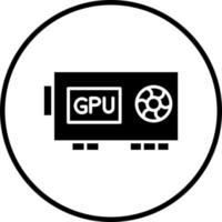 GPU vecteur icône style