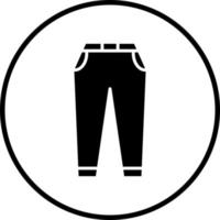 un pantalon vecteur icône style