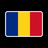 drapeau de la roumanie, couleurs officielles et proportion. illustration vectorielle. vecteur
