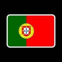 drapeau du portugal, couleurs officielles et proportion. illustration vectorielle. vecteur