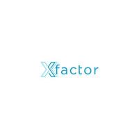X les facteurs logo conception . vecteur