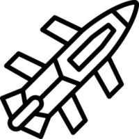 armée fusée vecteur icône style