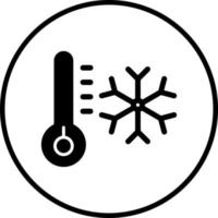 hypothermie vecteur icône style